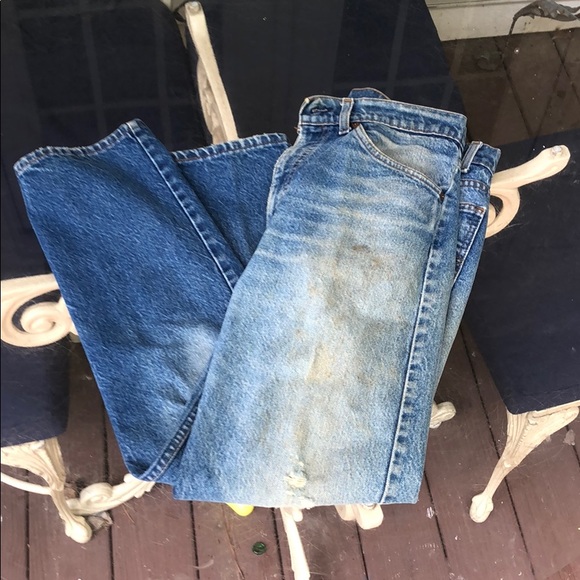 LEVIS Levi’s 505 true vintage amazing faded ripped - Picture 8 of 10
